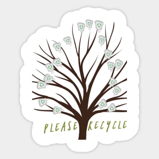 Please Recycle Sticker